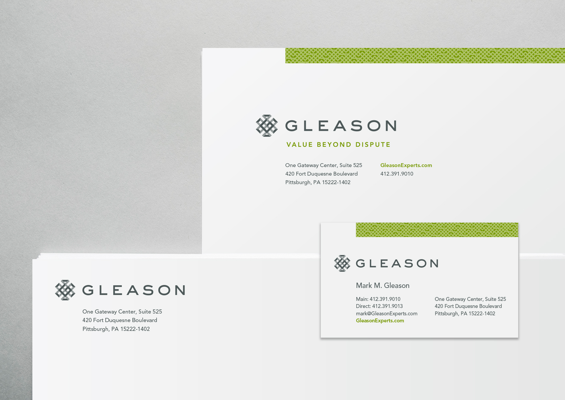 Gleason Brand stationery