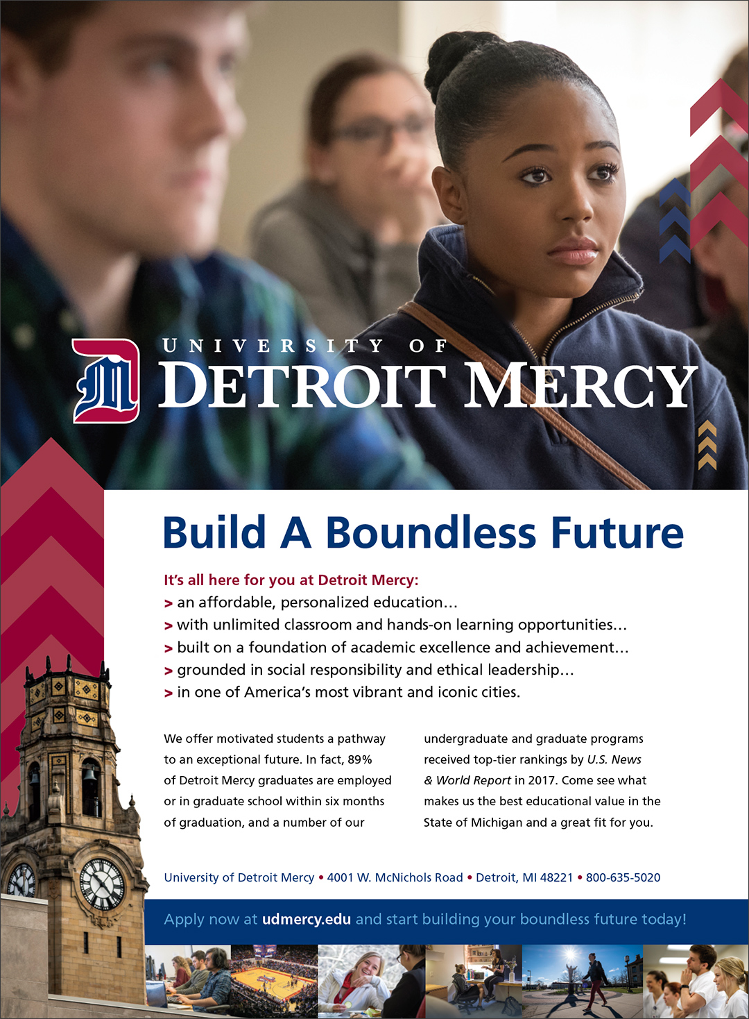 Detroit Mercy Print Ad