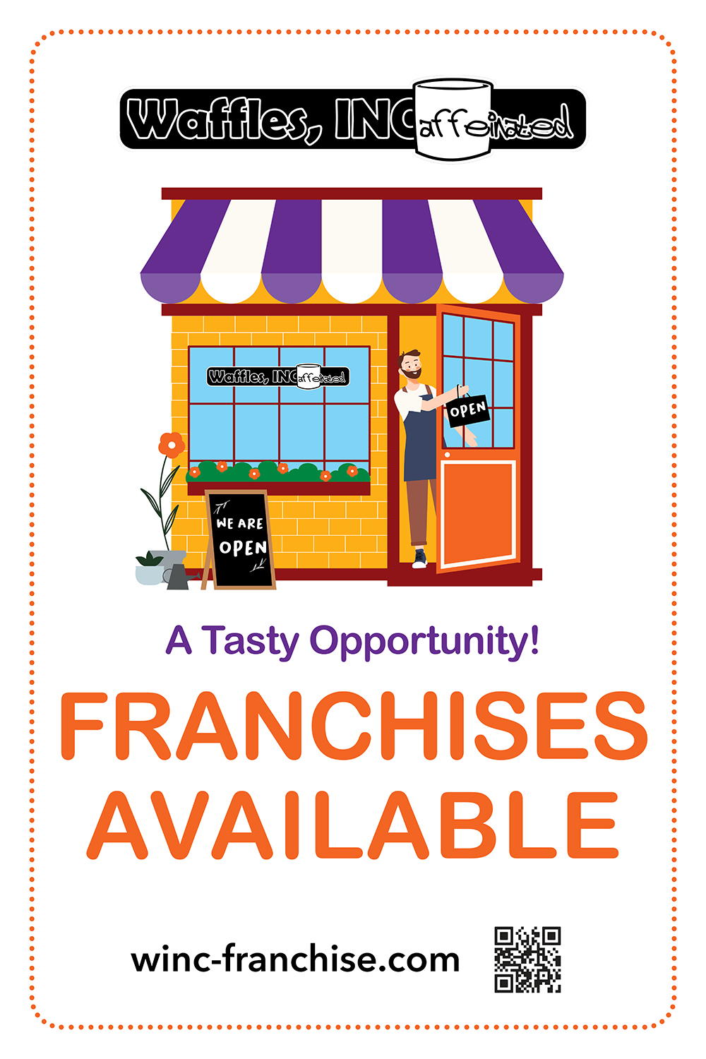 6508_WafflesInc Poster_1000x1500 Waffles, INCaffeinated franchise poster